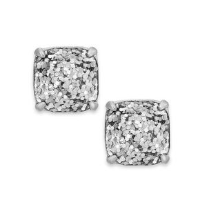 KATE SPADE • Silver Glitter & Glee Earrings